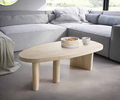 Produktbild von DELIFE Couchtisch Wido 110x50 cm Mango White Wash