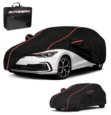 Image de Bâche de protection pour voiture, type garage complet, étanche à la poussière, pour véhicules avec hayon incliné, dimensions 415-450 cm
