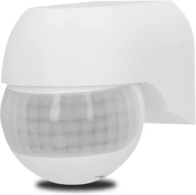 Produktbild von Unitec Bewegungsmelder weiss für bis zu 2000 Watt, 180 Grad, IP44