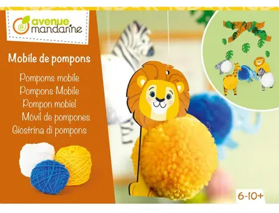 Produktbild von Kreativbox Pompons, Wüstentiere