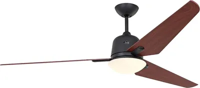 Produktbild von Energiespar Deckenventilator mit Beleuchtung und Fernbedienung Eco Aviatos 162 cm Basaltgrau / Kirschbaum
