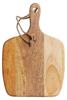 Produktbild von MasterClass - MasterClass Schneide- und Servierbrett aus Holz mit Griff, 28 x 41 cm (11" x 16"), Naturholz