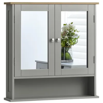 Image de armoire de toilette, meuble salle de bain, 2 portes, suspendu