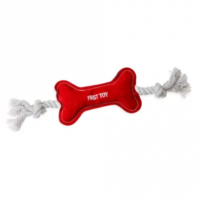 Produktbild von Karlie Welpen Knochen - Hundespielzeug - Leder - Sortiert - 35x8x3 cm