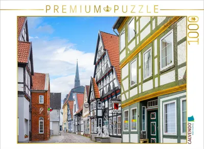 Produktbild von CALVENDO Puzzle Die Weserstraße | 1000 Teile Lege-Größe 64x48cm Foto-Puzzle für glückliche Stunden