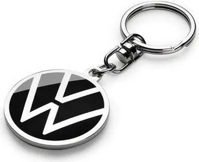 Zdjęcie produktu dla Oryginalny brelok do kluczy VW PREMIUM logo chrom czarny