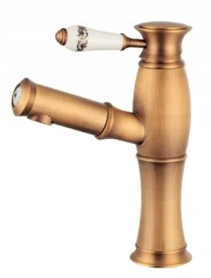 Immagine prodotto di KRAN retro SALOME miscelatore bidet ottone spazzolato bocca estraibile