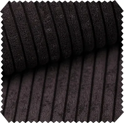 Produktbild von novely® PORTO - Polsterstoff in Breitcord-Optik - Ultraweicher Möbelstoff - Pflegeleichte Meterware 1 lfm - Farbe: 229 Dunkelbraun