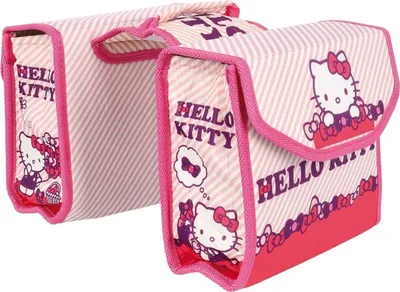 Immagine prodotto di Bike Fashion borsa doppia Hello Kitty rosa, con motivo, 230x200x80mm