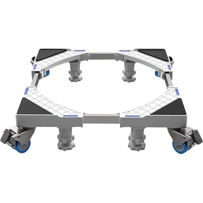 Productafbeelding van Olvy wasmachineonderstel met wielen, onderstel voor wasmachines, wasmachineonderstel, draagvermogen 300 kg, geschikt voor koelkasten en drogers