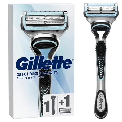 Produktbild von Gillette Nassrasierer - SkinGuard Sensitive Aloe Vera + 1 Ersatzklinge
