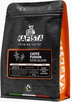 Produktbild von Kafista Zrnková Káva "Café Fusion 50/50" – Pražená v Itálii, Směs Arabica & Robusta, espresso 1x250g