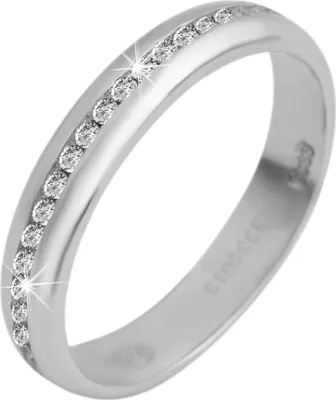 Produktbild von 925 Echt Silber Ring, Zirkonia gefasst, 925/rhodiniert