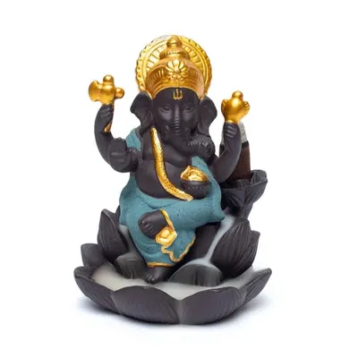 Produktbild von Rückfluss-Räuchergefäß Ganesh – 9 x 8 x 12 cm