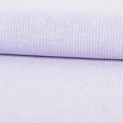 Produktbild von Leinenstoff Meterware Baumwollstoff Chambray flieder 1,38m