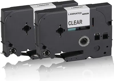 Produktbild von Print-Klex 2x Schriftband kompatibel kompatibel mit Bother TZ131 TZE-131 P-Touch 300 SP P-Touch 310 CC P-Touch 310CC P-Touch 340 C P-Touch 340C P-Touch 350 P-Touch 3600 P-Touch 540 C P-Touch 540C P-Touch 550 Ptouch 12mm x 8M C-B B-C
