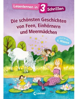 Obrázok produktu pre Lesenlernen in 3 Schritten - Die schönsten Geschichten von Feen, Einhörnern und Meermädchen