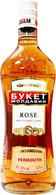 Produktbild von Buket Moldavii Wermutwein Rose Rosewein süß 16% vol. 0,75L Vermouth Wein