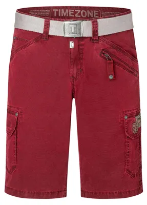 Produktbild von Timezone Cargo Jeans Shorts mit Gürtel und Festem Stoff Größe: 40W