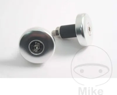 Image de Embouts de guidon JMP aluminium argent 13mm
