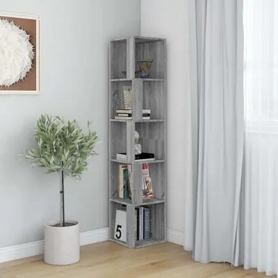 Produktbild von "im Angebot" Eckregal Grau Sonoma 33x33x164,5 cm Holzwerkstoff - Kommoden CC21323