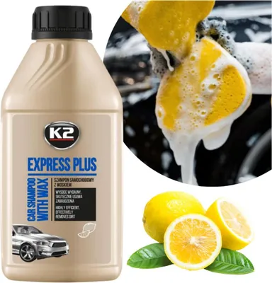 Produktbild von K2 EXPRESS PLUS Autoshampoo mit Wachs 500ml Hochergiebig