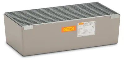 Produktbild von CEMO Auffangwanne 65 Liter mit Zulassung verzinktes Stahlgitterrost