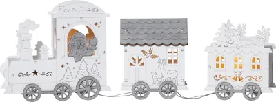 Produktbild von Star Trading Tischdeko "Yuletide", Zug, 4 ww LED, Farbe: natur,