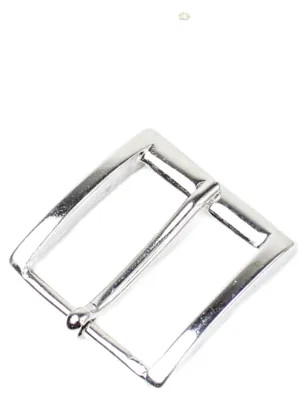 Produktbild von FRONHOFER klassische Gürtelschnalle, Dornschnalle, silber glänzend, 4 cm