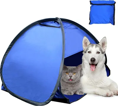 Produktbild von Strandtent Pop-up blau für Familien Sonnenschutz Reisen - Mini-Hauptzelt mit Aufbewahrungstasche - Strandtent Hauptstützzelt klein - Strandtent Pop-up
