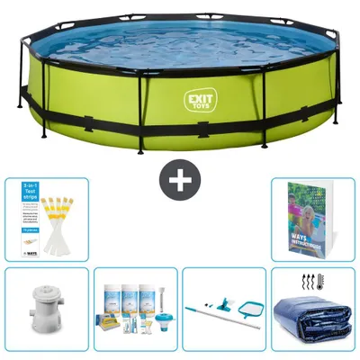 Imagen del producto de Conjunto de piscina para exteriores - 360x76 cm - 5 piezas - Modelo S267