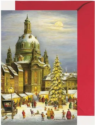 Produktbild von Miniadventskalender Dresdner Frauenkirche Grußkarte