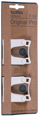 Produktbild von Toolflex Original Halterung Doppelpack 15-20 mm weiß