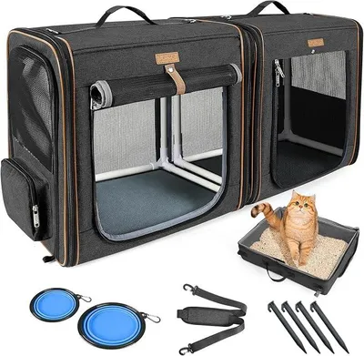 Imagen del producto de Transportín para mascotas con arenero integrado, color , tamaño XL