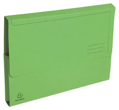 Produktbild von Exacompta, 10er-Pack Dokumentenmappen mit Klappe „Forever“ DIN A4, tiefgrün