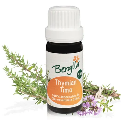 Produktbild von Thymian (thymus vulg. ct. thymol) - ätherisches Öl bio 5 ml. - Bergila
