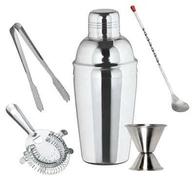 Immagine prodotto di Set shaker per cocktail grande - AGITATORE IN ACCIAIO INOX 3 pezzi