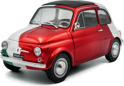 Produktbild von Solido 421186457 Fiat 500 Tribute to Italia 1965 grün weiß rot 1:18