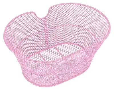 Immagine prodotto di Cestino Anteriore per Bici Citybike in Metallo Antiruggine Rosa 38x30x18 cm