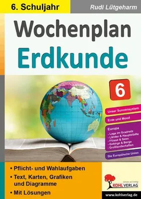 Obrázok produktu pre Wochenplan Erdkunde / Klasse 6