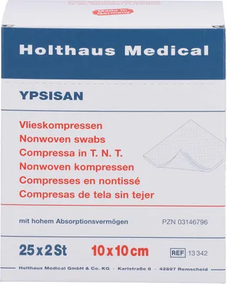 Obrázok produktu pre Kompresy Ypsisan 10x10 cm sterilné 25X2 ks