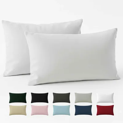 Obrázok produktu pre Vankúšik 40x60, zosilnená bavlna (sada 2 kusov) - biely - hustá väzba (57 nití/cm²) - poťah na vankúš 40 x 60 cm - Oeko-Tex