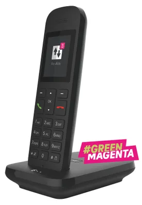 Immagine prodotto di Deutsche Telekom Sinus 12 - Schnurlostelefon mit Rufnummernanzeige - DECT - Schwarz (40844054)