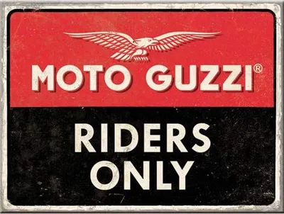 Produktbild von Nostalgic-Art - Magnet 6 x 8 cm - Moto Guzzi - Riders Only