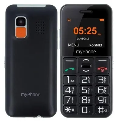 Image de myPhone Halo Easy | Noir | 1,77 " | TFT | 24 MB | 32 MB | Single SIM | Bluetooth | Résolution de l'appareil photo principal 0,3 MP | 1000 mAh