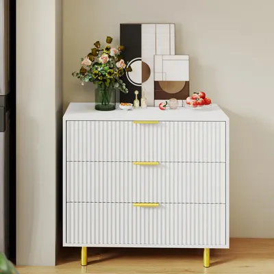 Produktbild von Kommode mit 3 Schubladen, modernes Sideboard