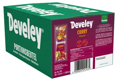 Produktbild von Develey Curry Sauce - Portionsbeutel - 150x 20ml