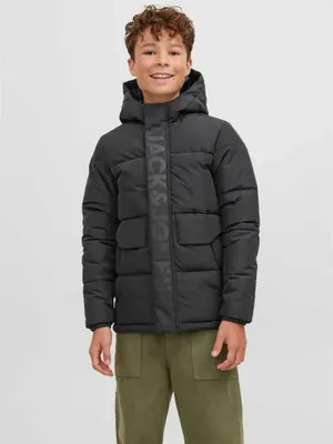 Produktbild von Jack & Jones 12246122_2161_1067640_152, Puffer, Uni, Erwachsener, Polyester, Schwarz
