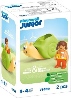 Produktbild von PLAYMOBIL Junior mit Schaukelschnecke, 71699, Ab 12 Monaten