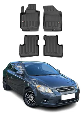 Obrázek produktu pro 2007-2013 Kia Pro Ceed podlahové rohože TPE černé 4 ks
